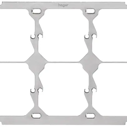 Placca di fissaggio Hager 2×3 hor. 197×137mm 