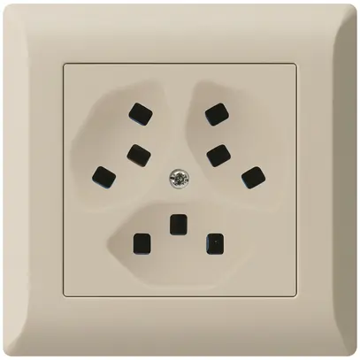 Prise ENC Hager kallysto.line 3×T23 C beige 