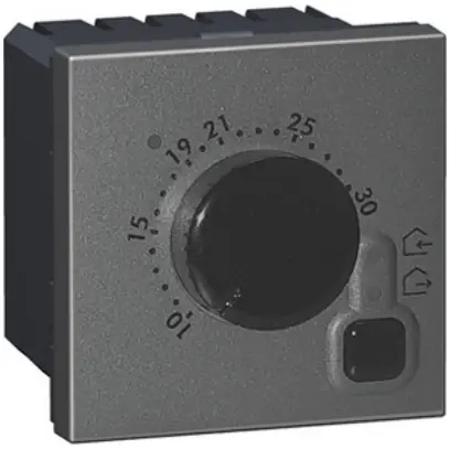 Termostato ambiente INS MOS magnesio 5…30°C 2moduli 