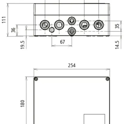 Coffret de raccordement générateur DEHN/elvatec SE DCU 2 YPV 1+2 1000 2M 2S FM 