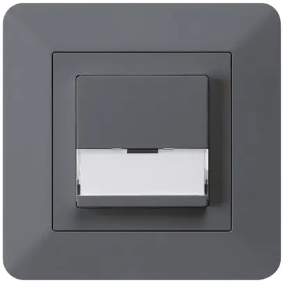 Tasto di suoneria INC A/1L kallysto.trend antracite con porta-etichetta 37×15mm 