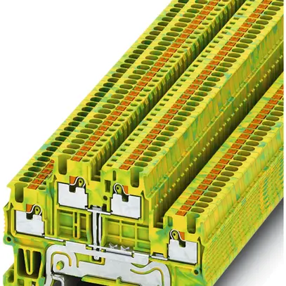 Morsetto a 2 piani PE CLIPLINE 0.14…1.5mm² verde/giallo 