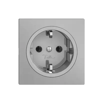 Prise SCHUKO EDIZIOdue F, 16A, 250VAC, L+N+PE silver 