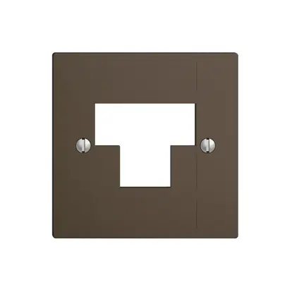 Placca frontale 2×RJ45 ITplus EDIZIOdue coffee 