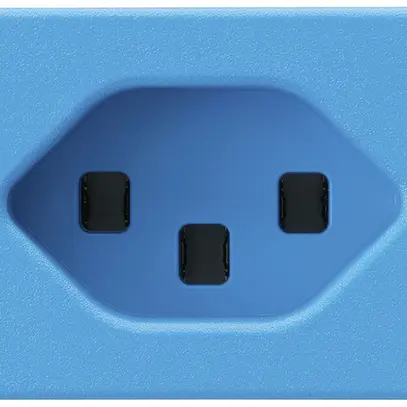 Prise INC FLF Hager type 23 bleu bornes à vis 