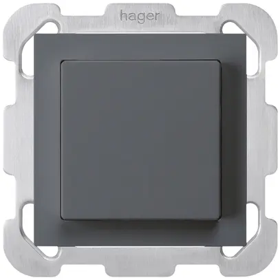 Poussoir ENC kallysto AR anthracite avec plaque de fixation 