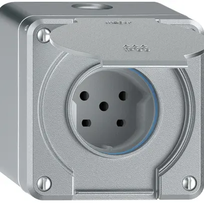 Presa AP robusto 1×tipo 15 IP55 alluminio 