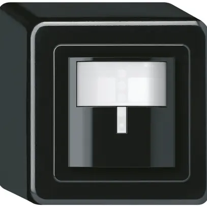 Rilevatore di movimento AP Hager basico Q stazione secondaria nero 