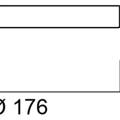 Anello decorativo per Downlight LED Feilo Sylvania START 5IN1 Ø176mm cromo 