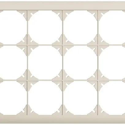 UP-Kopfzeile EDIZIOdue 3×4 crema 