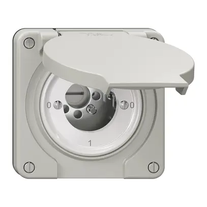 Interrupteur rotatif NEVO N.CO 0/2L, sans cylindre, KS, 0-1-0-1, gris clair 