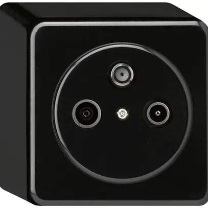 Presa AP basico TV-R-SAT nero 