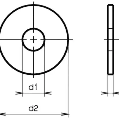 Rondelle SFS Ferronorm 4×20mm DIN 522 140HV zinguée 