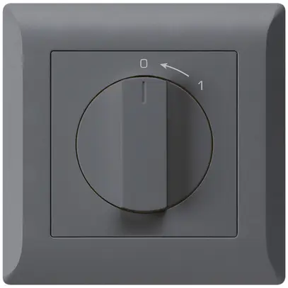 Contatto rotativo INC 0<1/1L antracite kallysto.line con manopola 