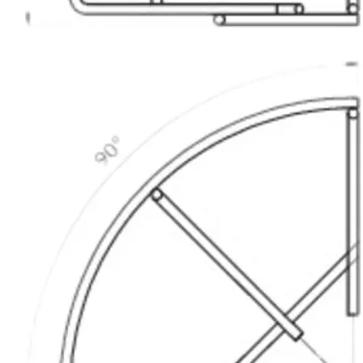 Coude 90° Bettermann 55×300mm galvanisé pour caniveau à grille 