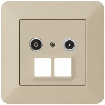 Prise multimédia ENC kallysto.trend R/TV 14dB 2GHz beige 