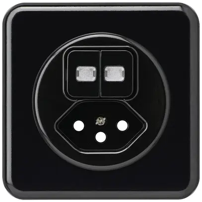 Kit frontal ENC basico 86×86mm noir 2 lentilles pour combinaison grd.I S1/T13 