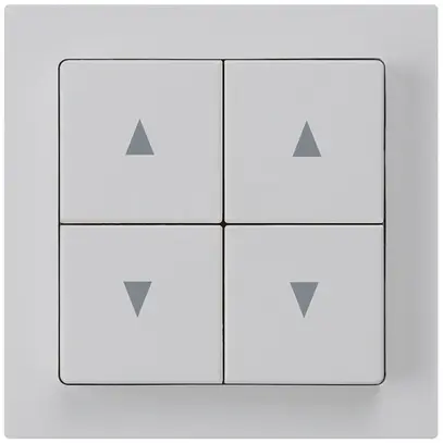 Interruttore per tappar.INC kallysto A grigio chiaro con 4 tasti 