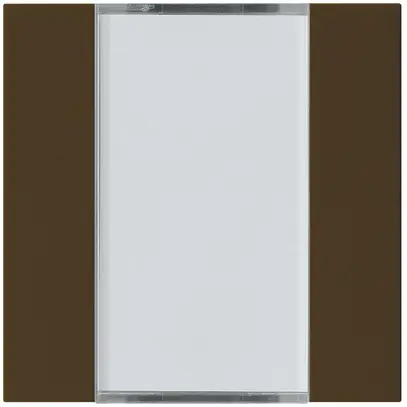 Kit frontal Hager kallysto 2×KNX systemlink/easylink brun 