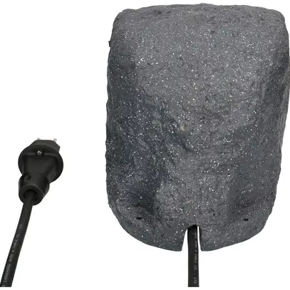 Prise de jardin MH 2×T13 minuterie aspect pierre grf résine 1.4m avec T13 10A 