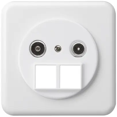 Prise multimédia ENC basico TV-R montage C 14dB 2GHz blanc 