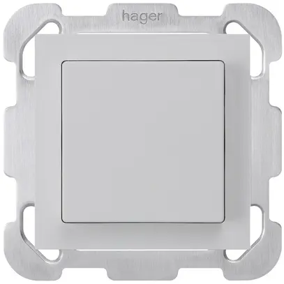 Pulsante INC kallysto CA grigio chiaro con piastra di fissaggio 