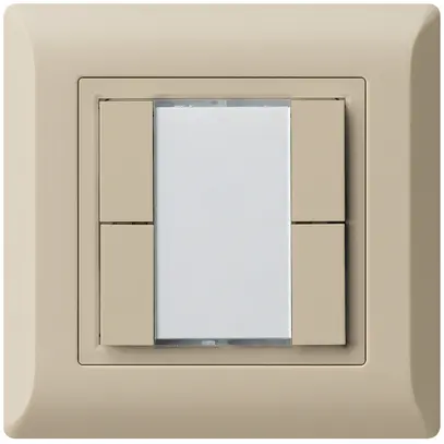 Poussoir multifonction ENC kallysto.line KNX RF 4× beige 