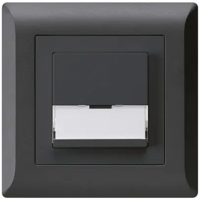 Poussoir de sonnerie ENC avec porte-étiquette A/1L kallysto.line noir 