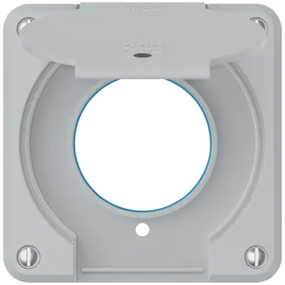 Partie supérieure robusto pour prise IP55 avec joint rond & lentille gris clair 