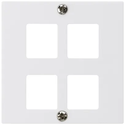 Plaque frontale HMS kallysto pour 4 modules blanc 