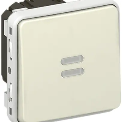 Interruttore a bilico lum. PLEXO 3/1L C bianco 