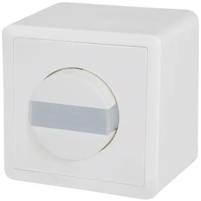 Interruttore KNX AP Luxomat IS AP DX, design EDIZIOdue bianco 