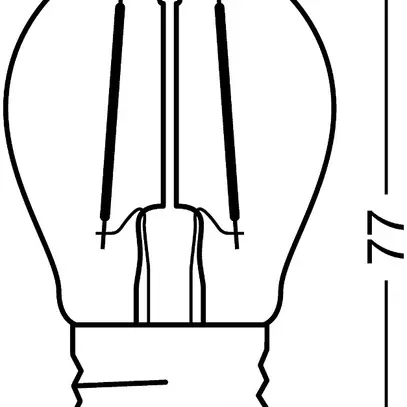 Lampada LED PARATHOM CLASSIC P15 FIL CLEAR E27 1.5W 827 136lm 