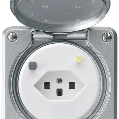 Presa FI robusto A T23 30mA alluminio, con shutter 