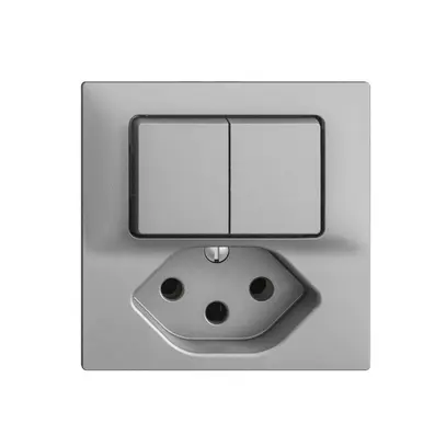 Combinazione INC 2×A-R/1P+T13 EDIZIOdue silver 