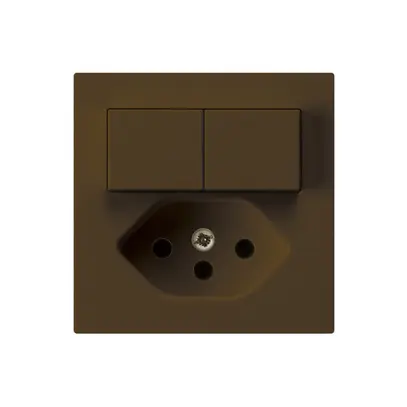 Inserto per combinazione kallysto 1/3+3/1P+T13 marrone 