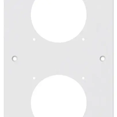 Plaque de montage ENC robusto 4×1 aluminium, blanc 