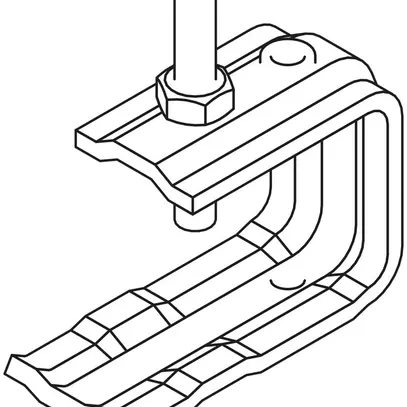 Staffa di serraggio Lanz 25mm galvanizzato 