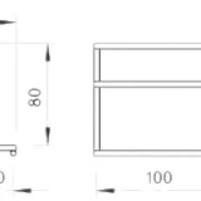 Squadra a griglia Bettermann 40×80×2000m zincato a caldo a immersione 