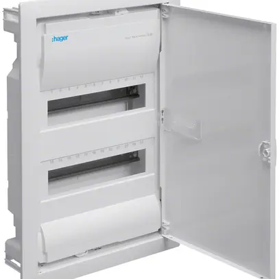 Coffret de distribution ENC Hager volta 2 rangées 24UM porte IP30 348×505×94.5mm 