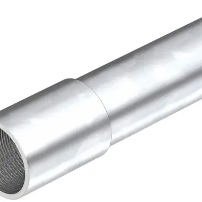 Tube acier Bettermann M20 avec filetage galvanisé zingué 