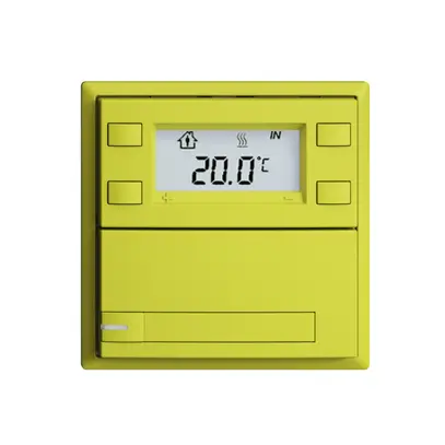 Pulsante RTH INC KNX 1×EDIZIOdue F lemon, con carta+LED RGB 