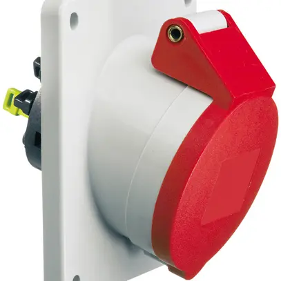 EB-Steckdose CEE Bals 5P 16A 400V 6h rot IP44 vernickelt QC schr. 