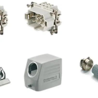 Kit Weidmüller HDC HE grd.3 6L à visser 500V 24A aluminium M20 