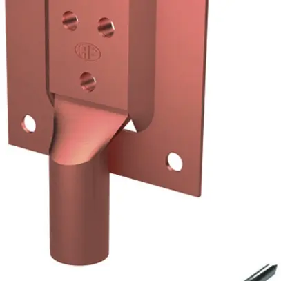 Kit di raccordo per lamiera AV 71 Cu nudo, capocorda press.Ø 6mm 