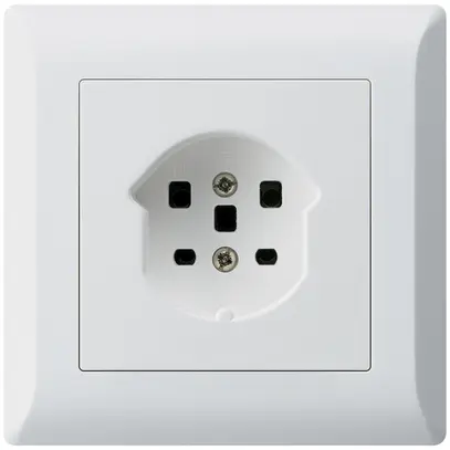 Prise ENC kallysto.line T25 blanc bornes à vis 