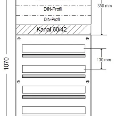 Centralino AP HAG 5R/120UM 480×1070×97mm 
