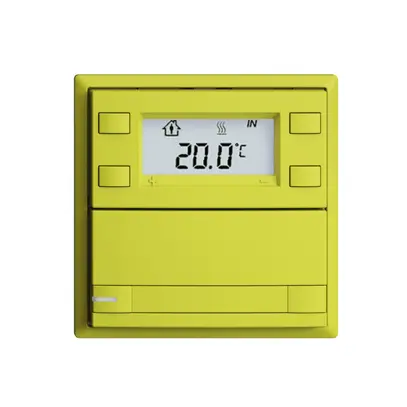 Pulsante RTH INC KNX 1×EDIZIOdue F lemon, con carta+LED RGB 