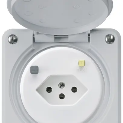 Presa FI INC robusto C T13 30mA grigio chiaro 