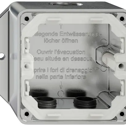 En-tête AP ELEMENT SNAPFIX® 1×1 111×93mm aluminium mat 2 entrées 